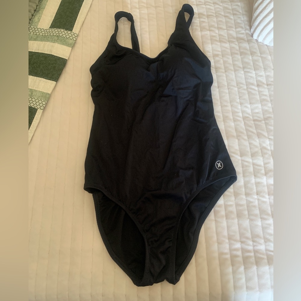 Hurley black one piece bathing suit!